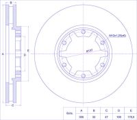 Диск тормозной TG-40206-VB000/RN1421V *Ti•GUAR