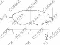 Тормозные колодки TG-675C/PF2452 (КЕРАМИКА)* Ti·GUAR